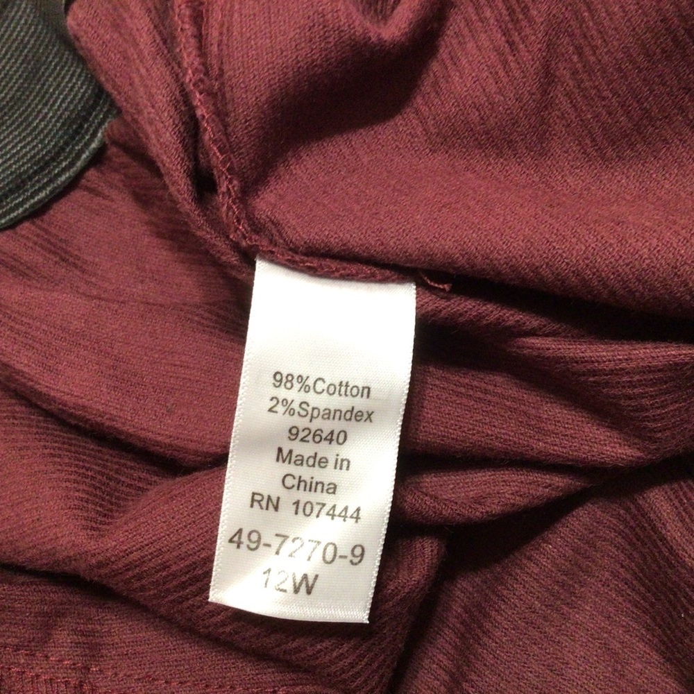 NWOT Jessica London Soft Corduroy Pants 12W (30” Waist without Stretch) - Picture 7 of 7